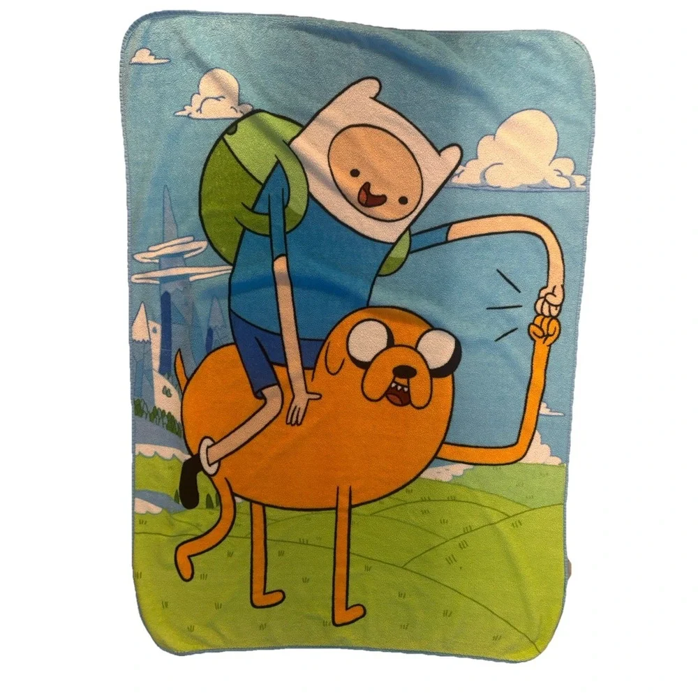 Adventure Time Best Bros Silky Touch Super Soft Throw Blanket, cartoon network - Picture 1 of 4